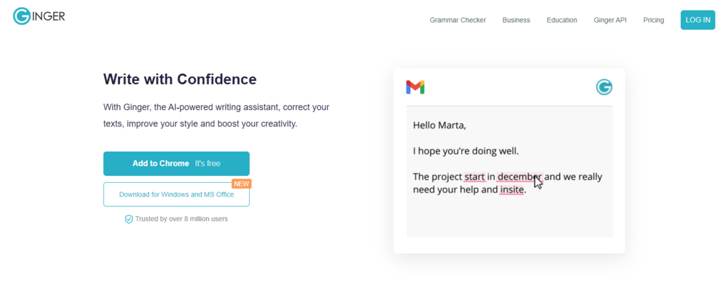 corretor de ortografia ginger