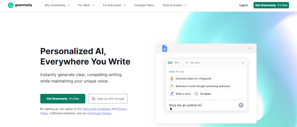 corretor ortográfico grammarly