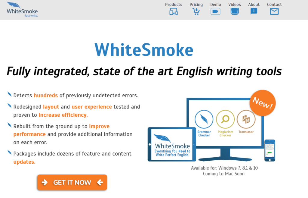 ferramenta de correcao online whitesmoke