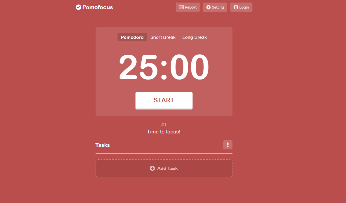 p&aacute;gina do site pomofocus