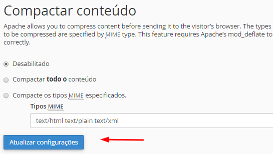tipos de compactação de conteúdo