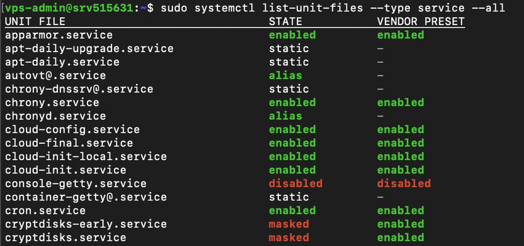 comando systemctl no linux
