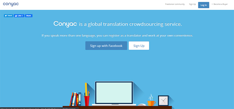 site de freelance de tradu&ccedil;&atilde;o conyac