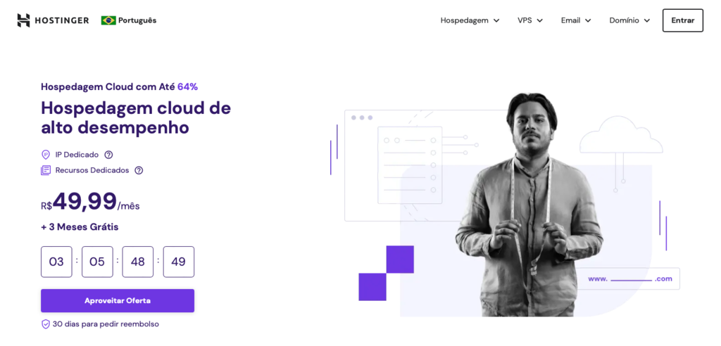 hospedagem cloud hostinger