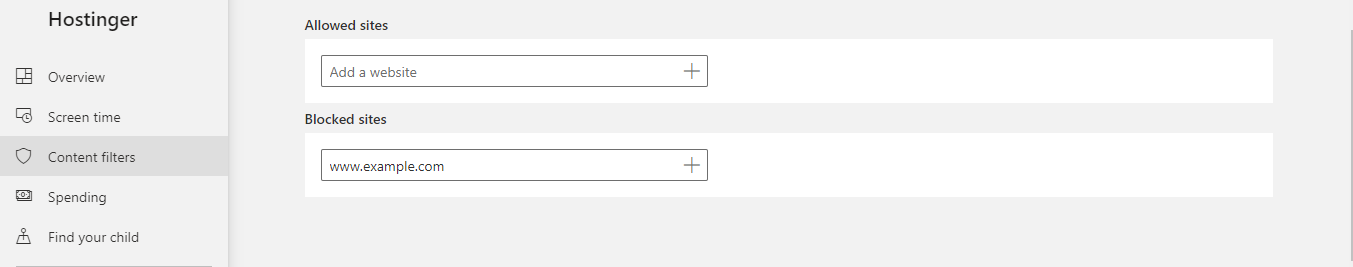 lista de sites bloqueados