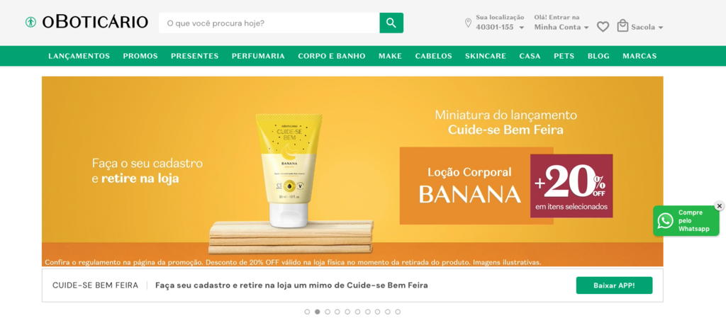 site de o boticário