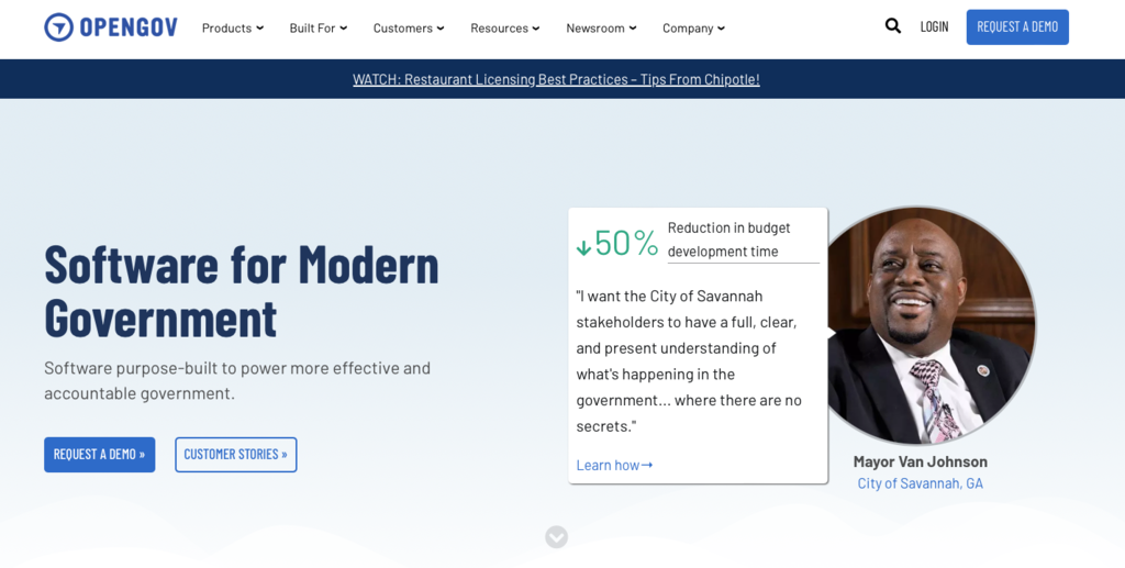 site oficial do opengov