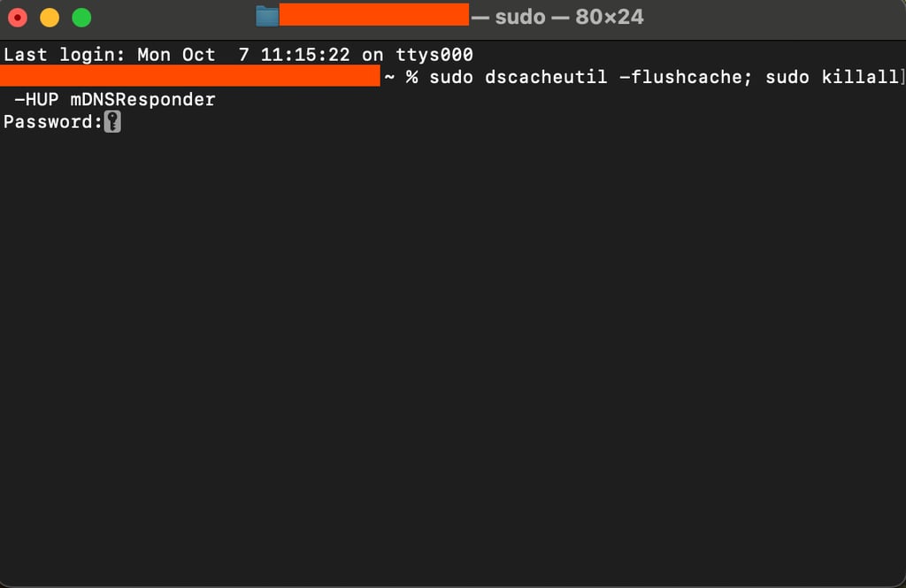 limpando cache dns no macOS