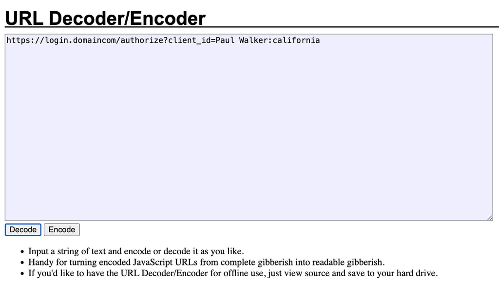 url encoder/decoder