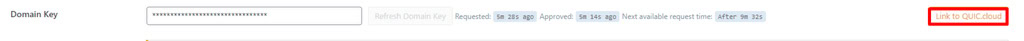 chave de dom&iacute;nio no quic.cloud