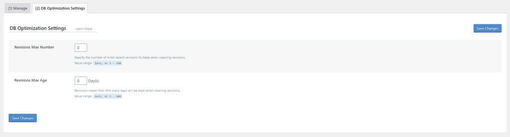 Configura&ccedil;&otilde;es de otimiza&ccedil;&atilde;o do banco de dados no plugin LiteSpeed Cache