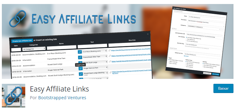 Banner do plugin Easy Affiliate Links do WordPress