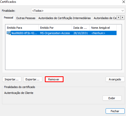 Limpando estado SSL no Windows