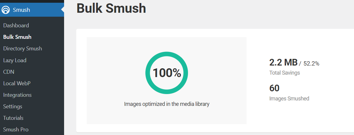 smush em massa no plugin wp-smush