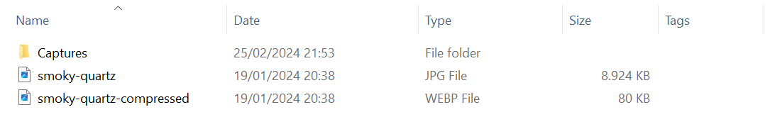 compara&ccedil;&atilde;o entre imagem original e imagem webp comprimida pelo gimp