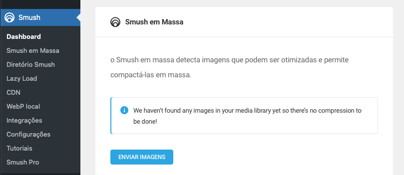 recurso smush em massa do plugin wp-smush para wordpress