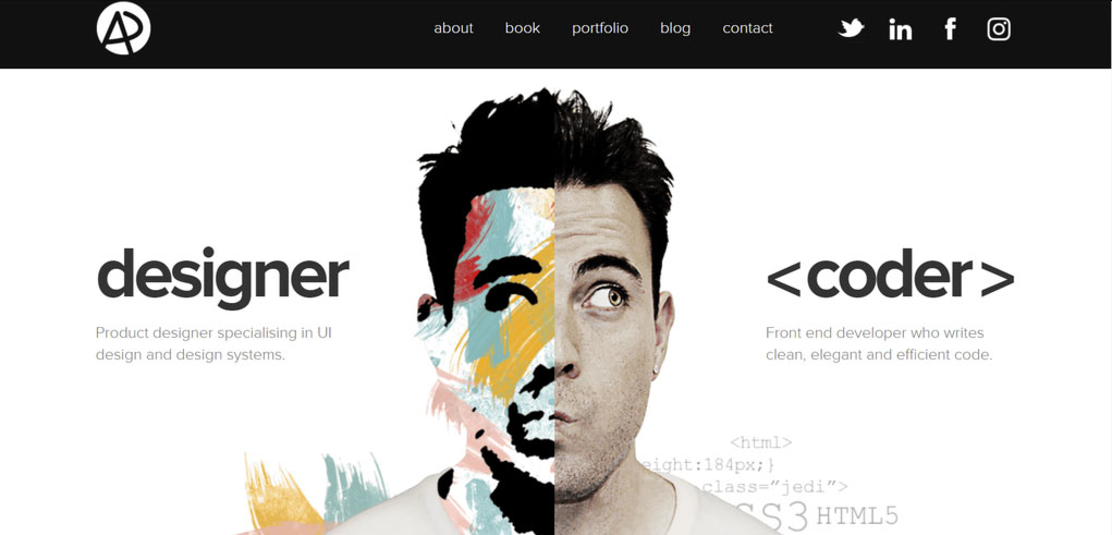 Site do portf&oacute;lio de Adham Dannaway