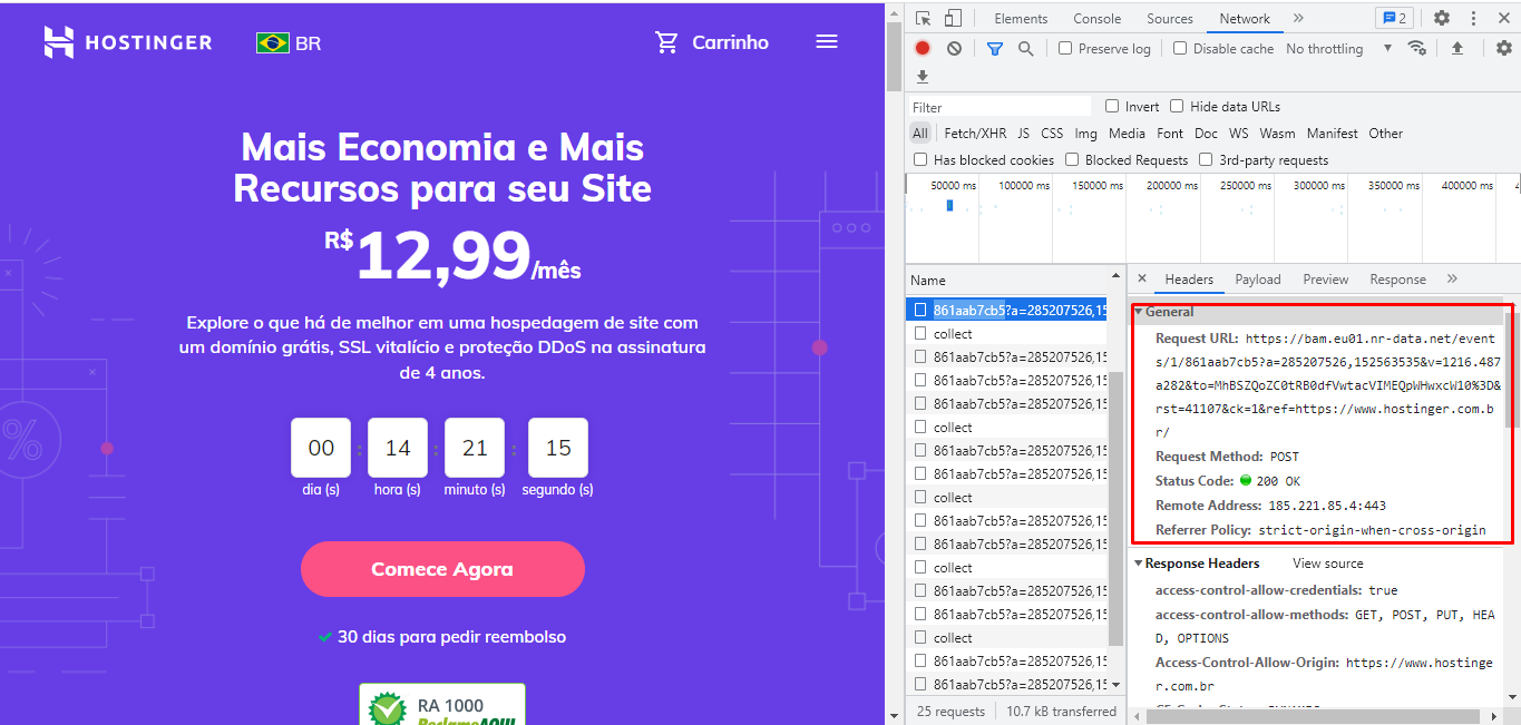 exemplo do c&oacute;digo de status 200