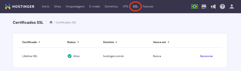 aba ssl no hpanel