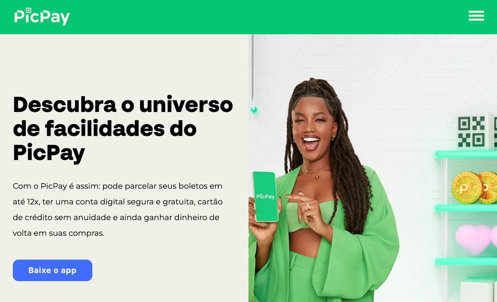 página inicial do PicPay