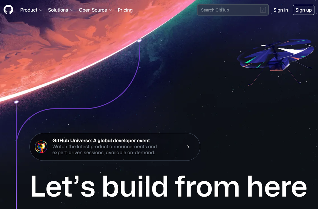 P&aacute;gina inicial do GitHub