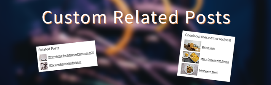 Banner do plugin Custom Related Posts