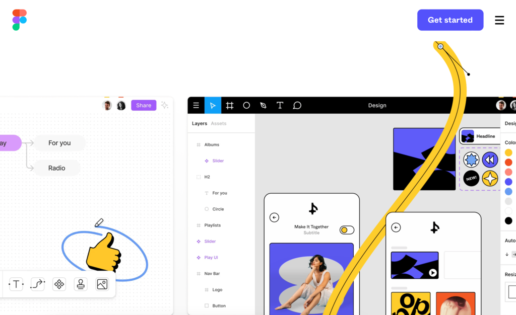 página inicial do figma