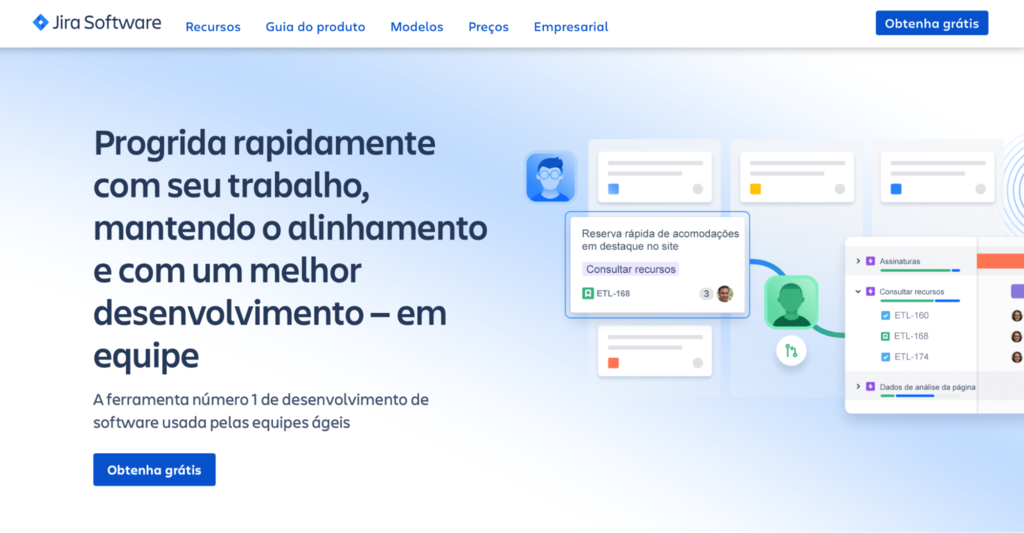 jira página inicial do jira
