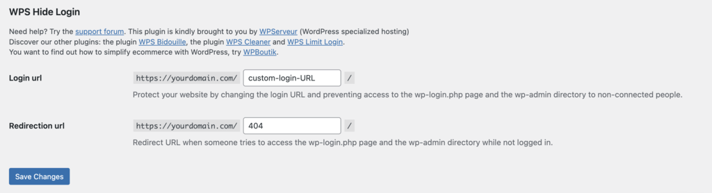 plugin wps hide login para wordpress