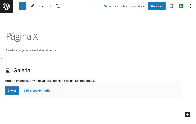 adicionando galeria a post ou p&aacute;gina no wordpress