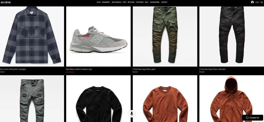 cat&aacute;logo de produtos da loja evolve