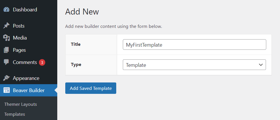 Definindo tipo e nome do template pelas configura&ccedil;&otilde;es do Beaver Builder