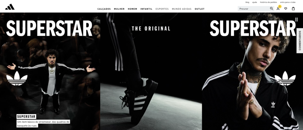 site da adidas