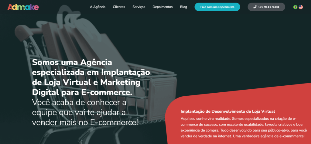 p&aacute;gina da admake