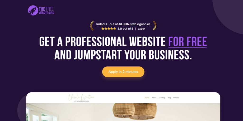 P&aacute;gina da The Free Website Guys