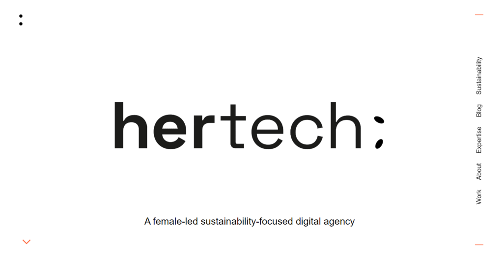 Página inicial da Hertech