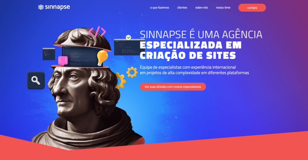 P&aacute;gina web da Sinnapse