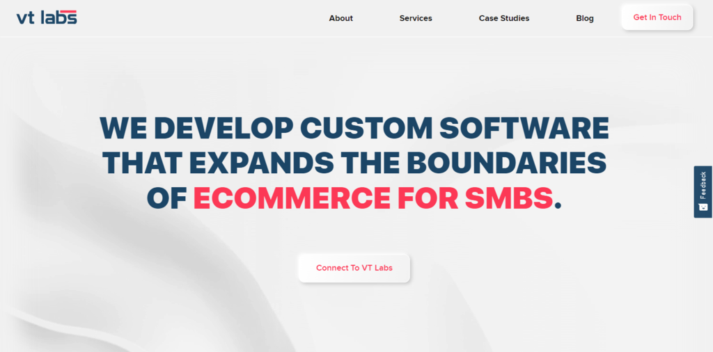 p&aacute;gina inicial da vt labs