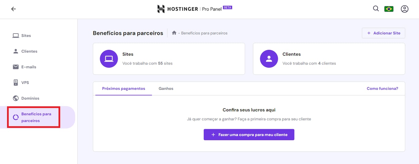 aba benef&iacute;cios para parceiros do pro panel