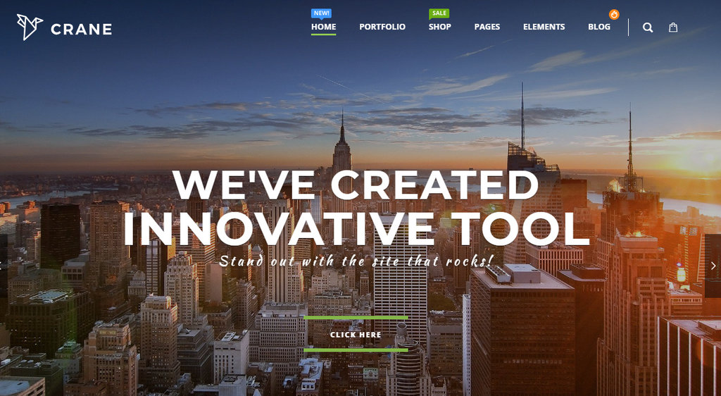 tema Crane para criar portf&oacute;lio no WordPress