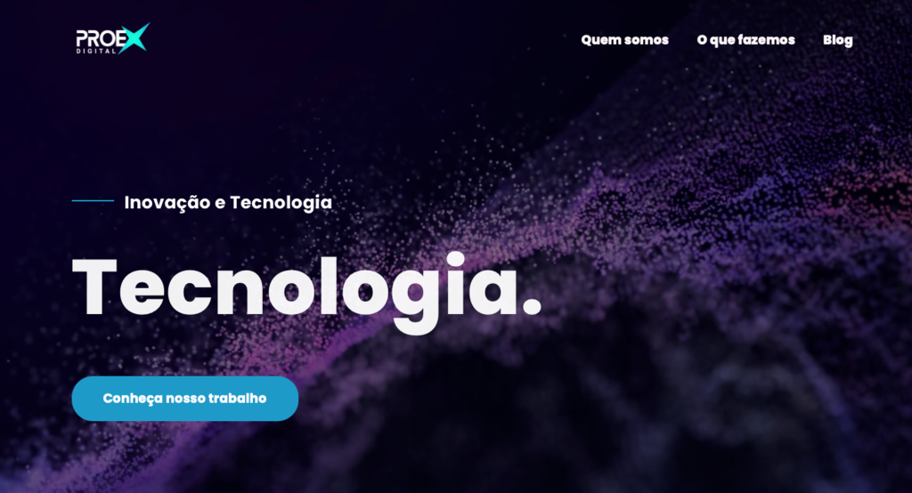 ag&ecirc;ncia de desenvolvimento de sites proex digital