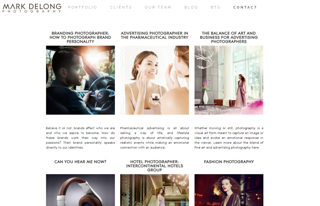 blog no portf&oacute;lio do fot&oacute;grafo mark delong
