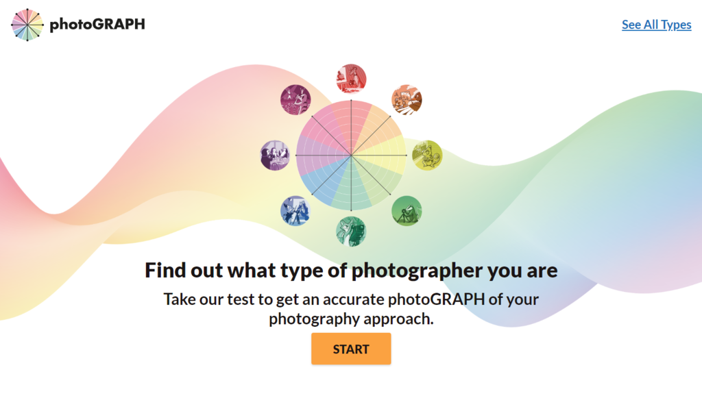 p&atilde;gina inicial do site photoGRAPH