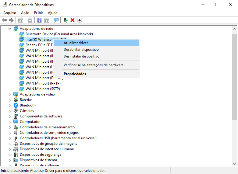 atualizando drivers no windows