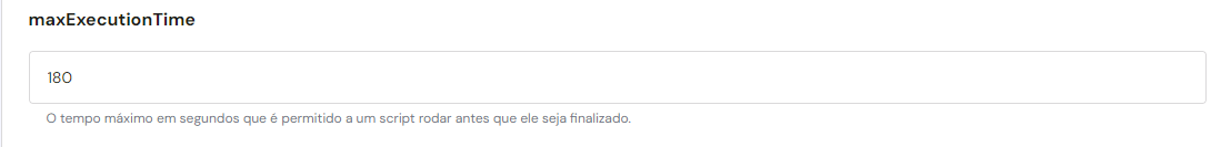 Aumento do tempo máximo de execução do WordPress via hPanel.