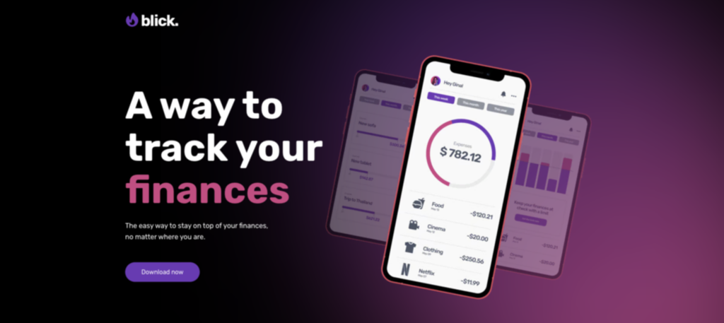 modelo blick de p&aacute;gina &uacute;nica