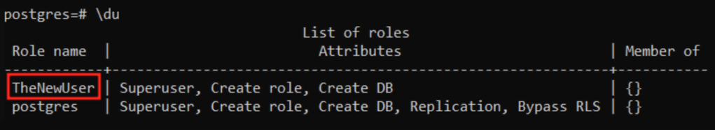 lista de usu&aacute;rios no postgresql