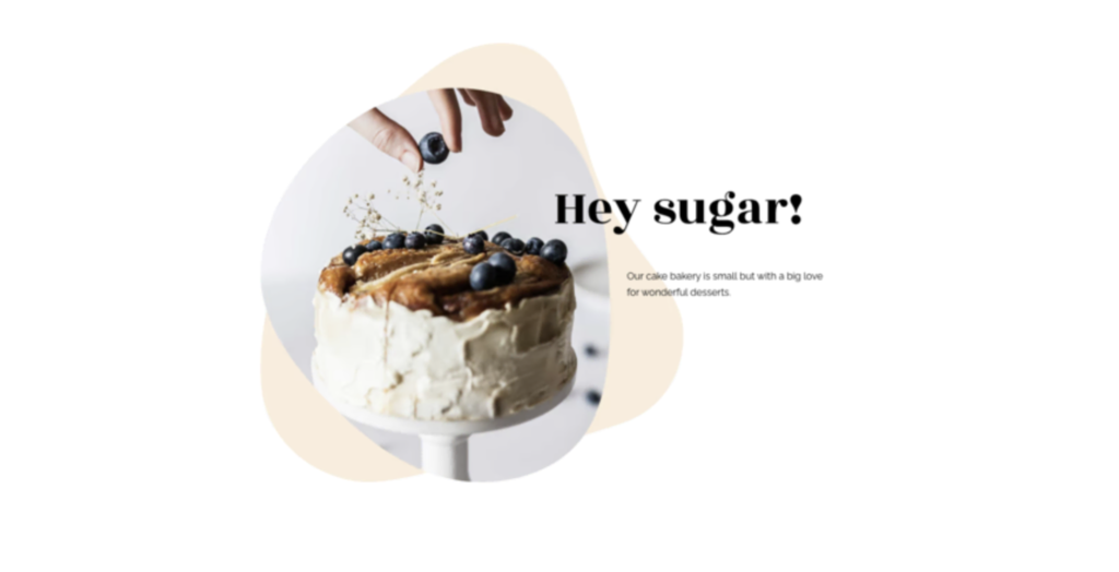 sugaro cafe, exemplo de site pagina unica