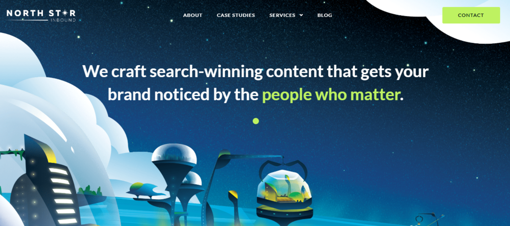 p&aacute;gina oficial da ag&ecirc;ncia North star inbound