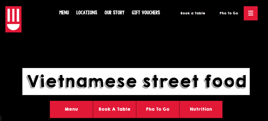 p&aacute;gina oficial do restaurante pho cafe